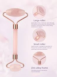 Ailike Natural Rose Quartz Facial Roller