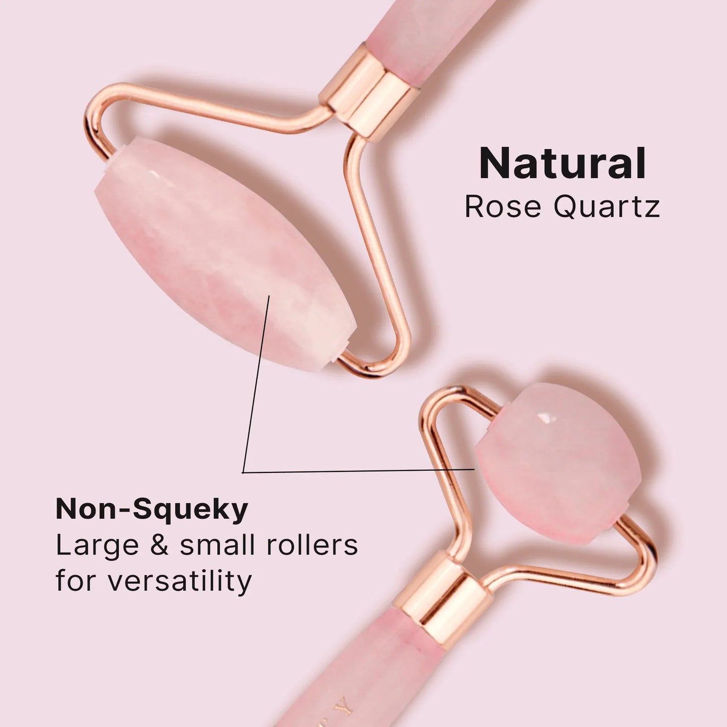 Ailike Natural Rose Quartz Facial Roller