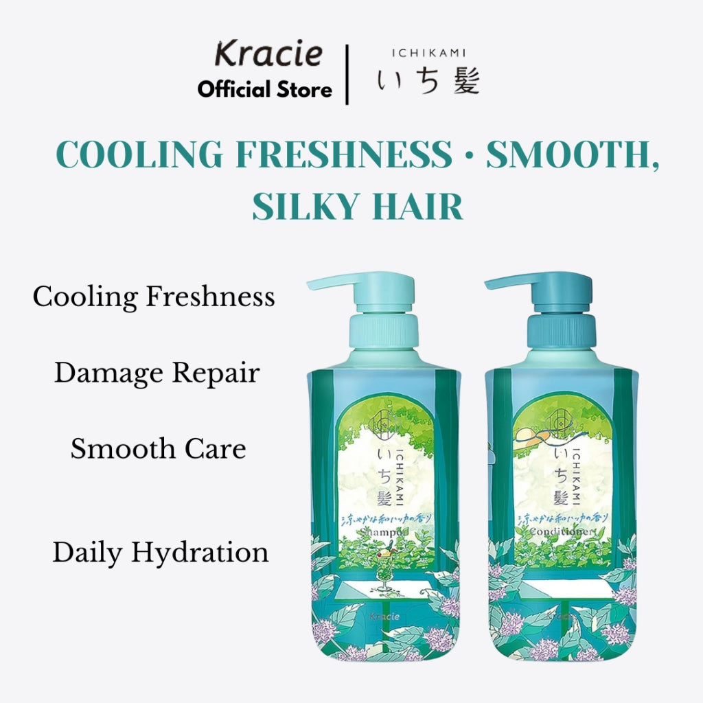 Ichikami Shampoo & Conditioner Pair Set Mint